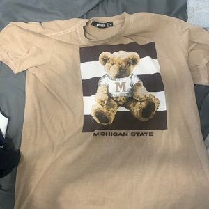 Cute misguided teddy bear Michigan state shirt